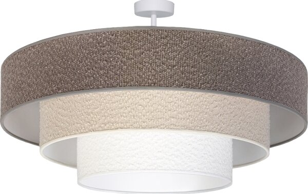 Brilagi - Prisadený luster LUNETA 3xE27/60W/230V pr. 80 cm sivá/krémová/biela