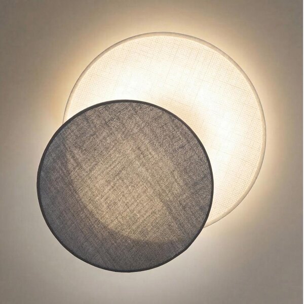 Brilagi - Nástenné svietidlo CIRCLES 1xE27/60W/230V pr. 35 cm krémové/šedé