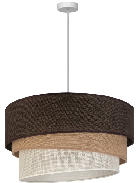 Brilagi - Luster na lanku TRIO 3xE27/60W/230V pr. 60 cm hnedá/béžová/biela