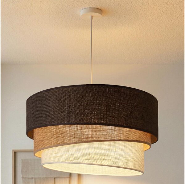 Brilagi - Luster na lanku TRIO 3xE27/60W/230V pr. 60 cm hnedá/béžová/biela