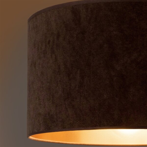 Brilagi - Luster na lanku VELVET 1xE27/60W/230V pr. 40 cm hnedá/zlatá