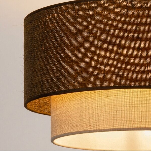 Brilagi - LED Luster na lanku BOHO ECO 1xE27/10W/230V pr. 40 cm hnedá/krémová