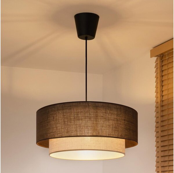 Brilagi - LED Luster na lanku BOHO ECO 1xE27/10W/230V pr. 40 cm hnedá/krémová