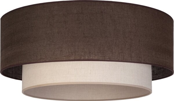 Brilagi - LED stropné svietidlo BOHO ECO 1xE27/10W/230V pr. 40 cm hnedá/krémová