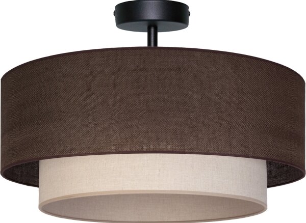 Brilagi - LED prisadený luster BOHO ECO 1xE27/10W/230V pr. 40 cm hnedá/krémová