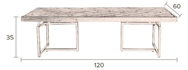 Konferenčný stolík Dutchbone Class,, 120 x 60 cm