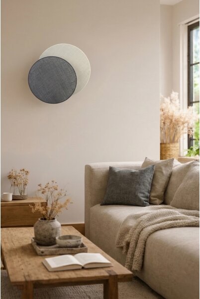 Brilagi - Nástenné svietidlo CIRCLES 1xE27/60W/230V priemer 45 cm krémové/sivé