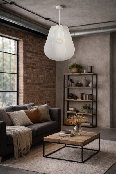 Brilagi - LED luster na lanku ARVEN 1xE27/8W/230V pr. 37 cm biela
