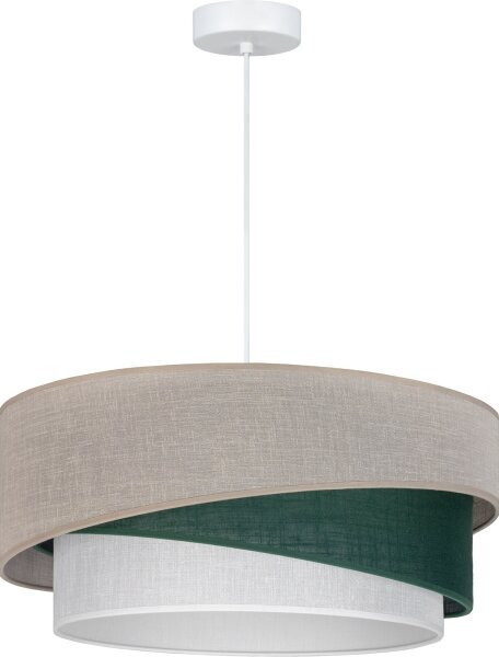Brilagi - Závesný luster na lanku ARROW 1xE27/60W/230V pr. 45 cm béžová/zelená/biela