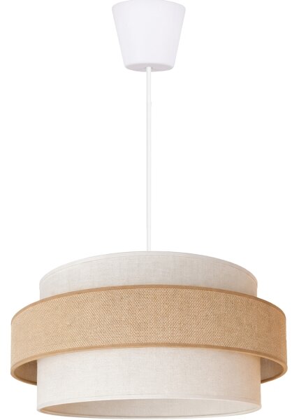 Brilagi - Závesný luster na lanku SPACE 1xE27/60W/230V pr. 40 cm béžová/krémová