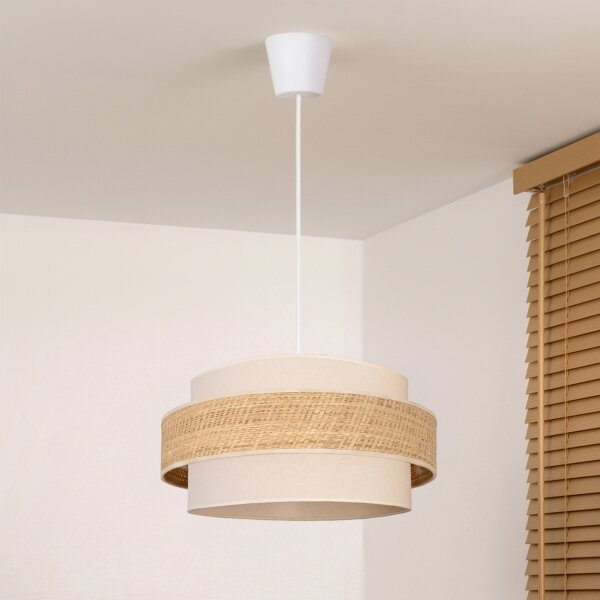 Brilagi - Závesné svietidlo na lane SPACE 1xE27/60W/230V pr. 40 cm béžové/krémové