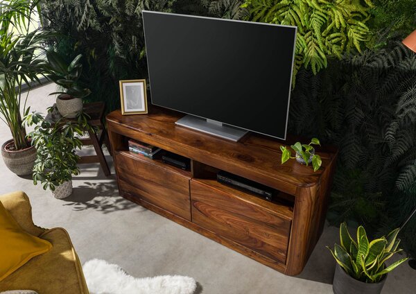 MONTREAL TV stolík 130x58 cm, hnedá, palisander
