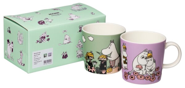 Set hrnčekov Moomin Sweetheart & Loving ​​care 0,3l