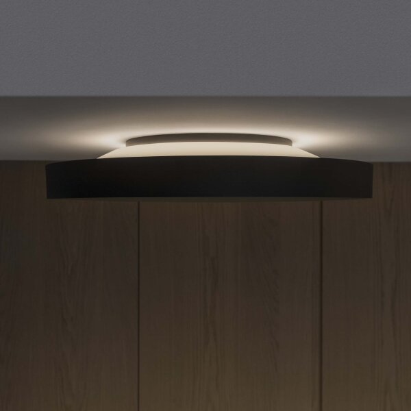 Ideal Lux-LED Stropné svietidlo FLY LED/26W/230V 2700K pr. 45 cm CRI90 IP40 čierna