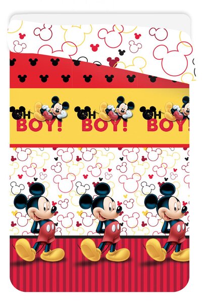 Jerry Fabrics Letná prešívaná deka,prehoz Mickey 180/260 cm