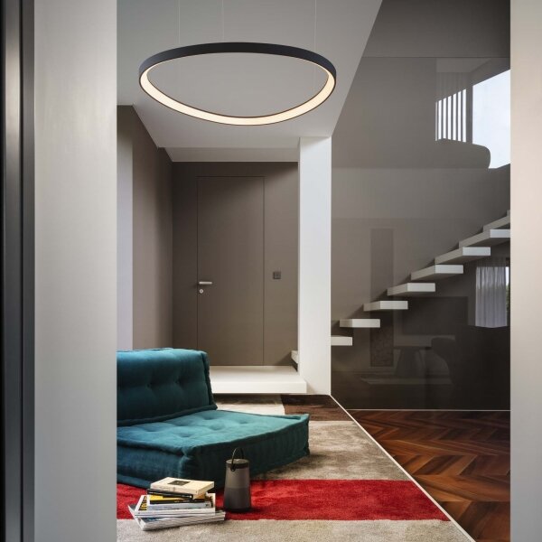 Ideal Lux - LED závesný luster na lankách GEMINI LED/36W/230V 4000K pr. 42,5cm CRI 90 čierna
