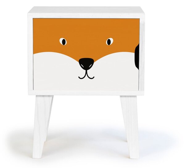 Detský drevený nočný stolík Little Nice Things Fox