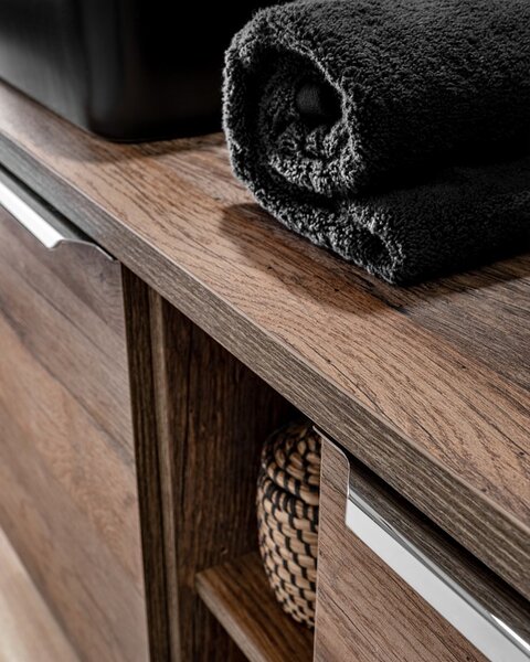 Regál do kúpeľne SANTA FE Oak 81-01