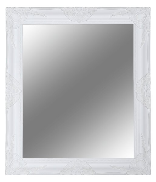 TEMPO Zrkadlo, biely drevený rám, MALKIA TYP 13