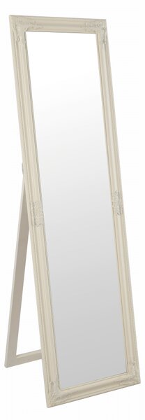 KONDELA Zrkadlo, drevený rám smotanovej farby, MALKIA TYP 12