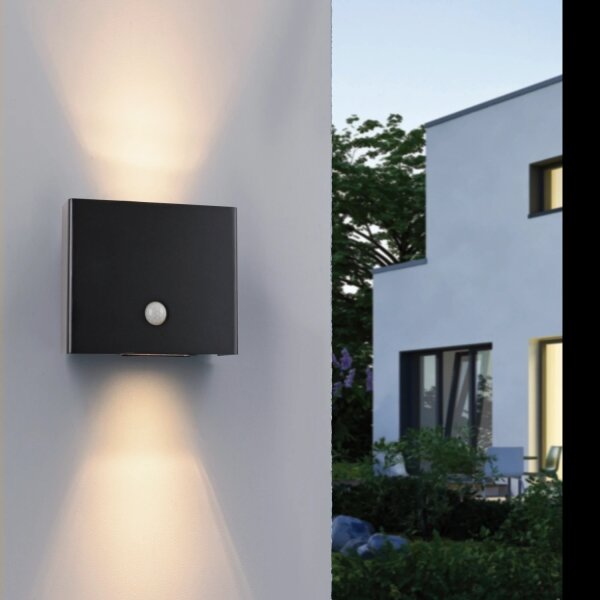 JUST LIGHT. 19471-18 - LED Vonk. svietidlo so senz. 2xLED/1,25W/3,7V 4400mAh IP44