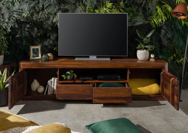 MONTREAL TV stolík 200x45 cm, hnedá, palisander