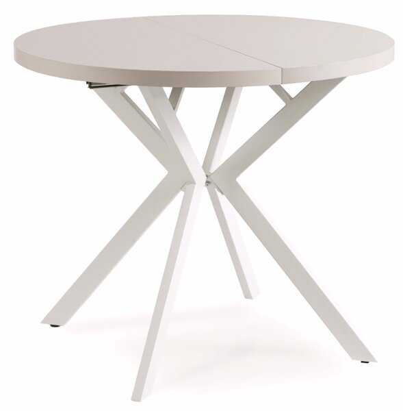 DORIAN Rozkladací stôl 80-160 cm kašmír/biely