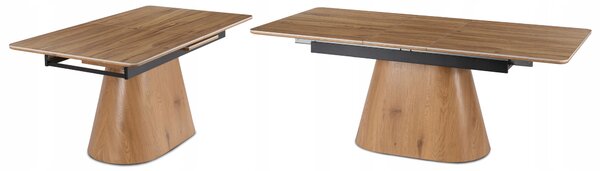 LIZBONA Keramický rozkladací stôl 160-200 cm dub/dub