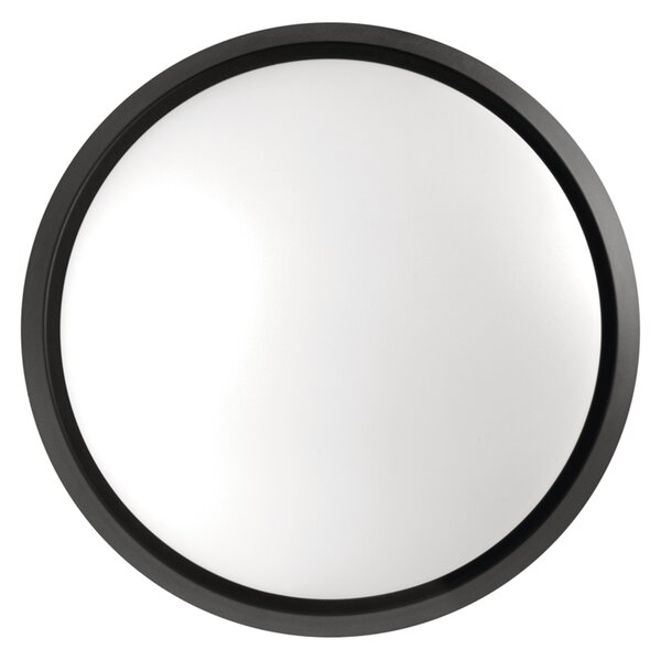 Bielečierne LED stropnínástěnné svítidlo Zuri 14W IP54 Farba svetla Teplá biela – LED lustre a svietidlá > LED stropné svietidlá