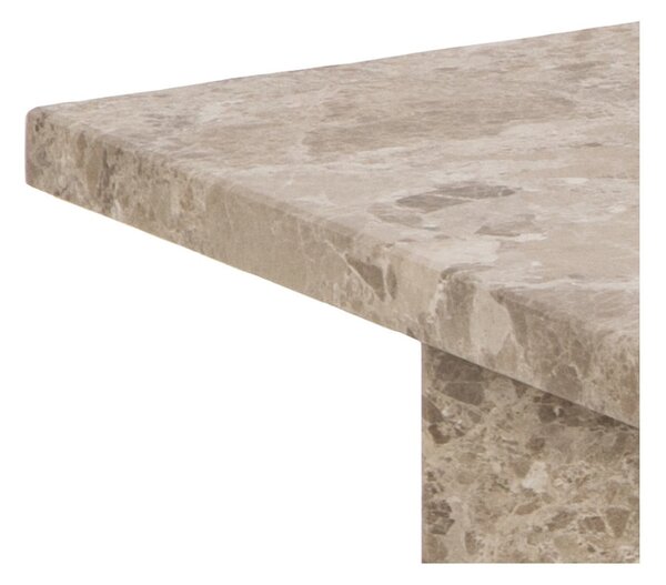 Béžový mramorový konferenčný stolík 90x90 cm Vega – Actona