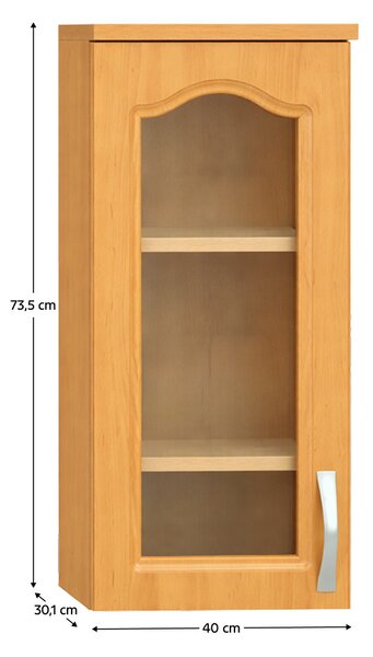NovýNábytok.sk Horná kuchynská skrinka Leite MDF klasik W40S/L (L). Vlastná spoľahlivá doprava až k Vám domov. 788697