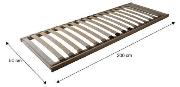 KONDELA Rošt vyklápací, 90x200, BASIC FLEX FRONT