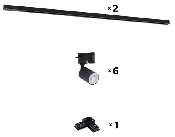 Zuma Line 3016 - Bodové svietidlo do lištového systému REFLEKTOR 6xGU10/10W/230V