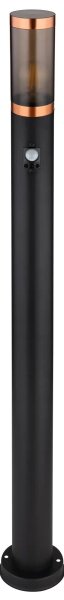 Globo 3159BCS-Von. lampa so senzorom BOSTON 1xE27/15W/230V IP44 110cm čierna/meď