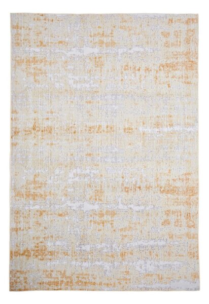 Sivo-žltý koberec Floorita Abstract Grey Ochre, 80 × 150 cm