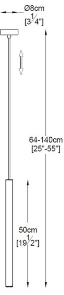 Zuma Line P0461-01A-F7F7 - LED Luster na lanku LOYA LED/5W/230V