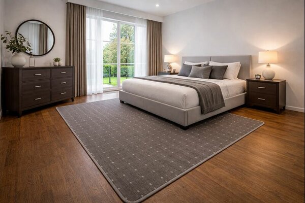 Condor Carpets , Kusový koberec Udinese hnedý štvorec, 150x150, hnedá, chodba / predsieň