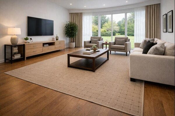 Condor Carpets, Kusový koberec Udinese béžový new štvorec, 60x60, béžová, chodba / predsieň