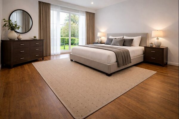 Condor Carpets, Kusový koberec Udinese béžový new štvorec, 60x60, béžová, chodba / predsieň