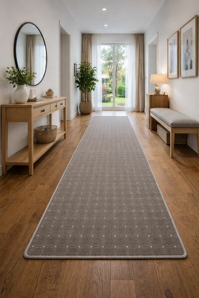Condor Carpets , Behúň na mieru Udinese hnedý, šíre 80 cm, hnedá, chodba / predsieň