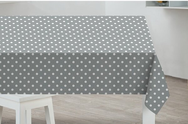 Obrus Sabichi Grey Dots, 178 × 132 cm