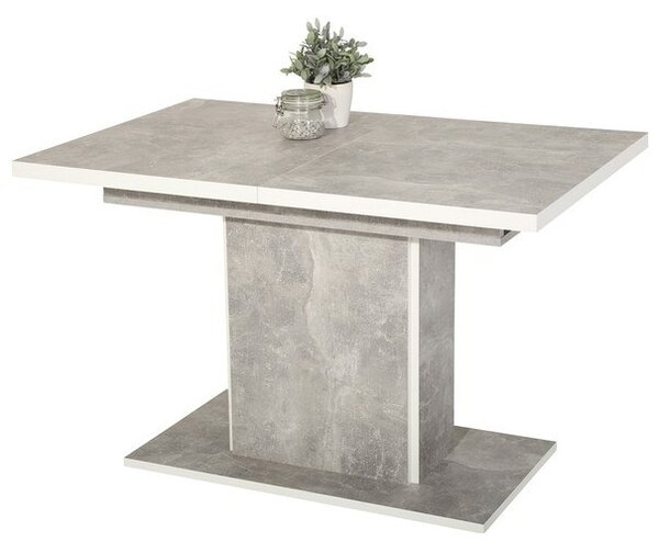 Stôl ALICE T betón/biela