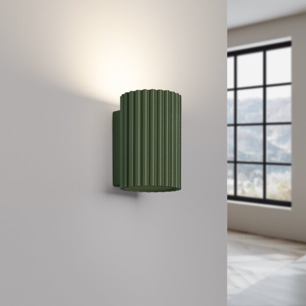 Sollux SL.1656 - Nástenné svietidlo KARBON 1xGU10/10W/230V zelená