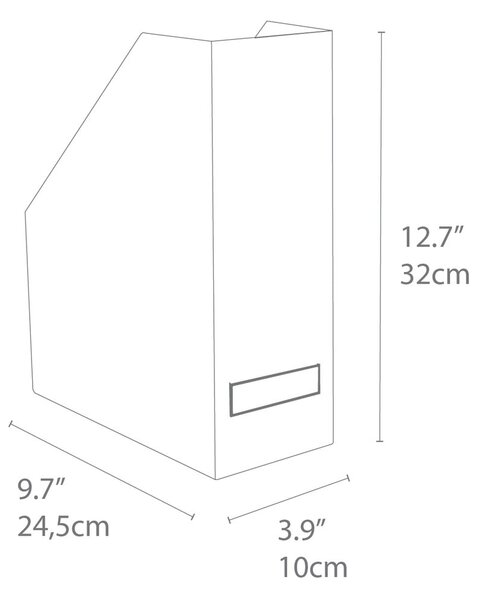 Organizér na dokumenty v zlato-bielej farbe Bigso Box of Sweden Estelle