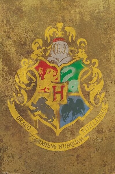 Plagát, Obraz - HARRY POTTER - hogwarts crest, (61 x 91.5 cm)
