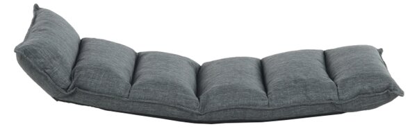 KONDELA Relaxačné kreslo, látka sivá, LOTA NEW