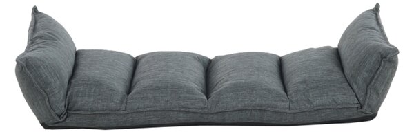 KONDELA Relaxačné kreslo, látka sivá, LOTA NEW