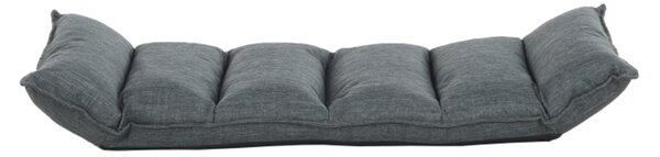 KONDELA Relaxačné kreslo, látka sivá, LOTA NEW