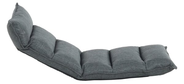 KONDELA Relaxačné kreslo, látka sivá, LOTA NEW