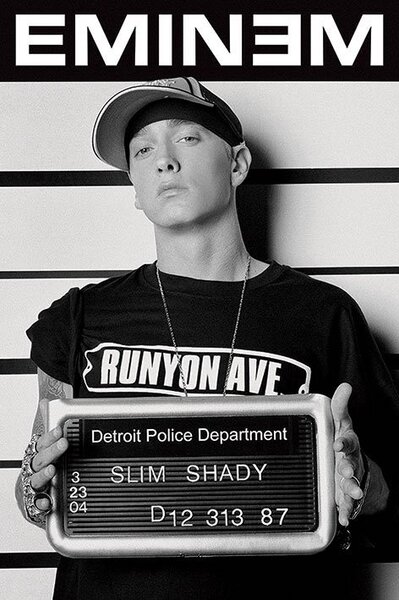 Plagát, Obraz - Eminem - mugshot, (61 x 91.5 cm)